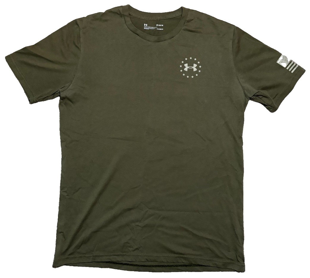 Under Armour Men&rsquo;s Freedom Flag T-Shirt USA Veterans Patriotic Military – M