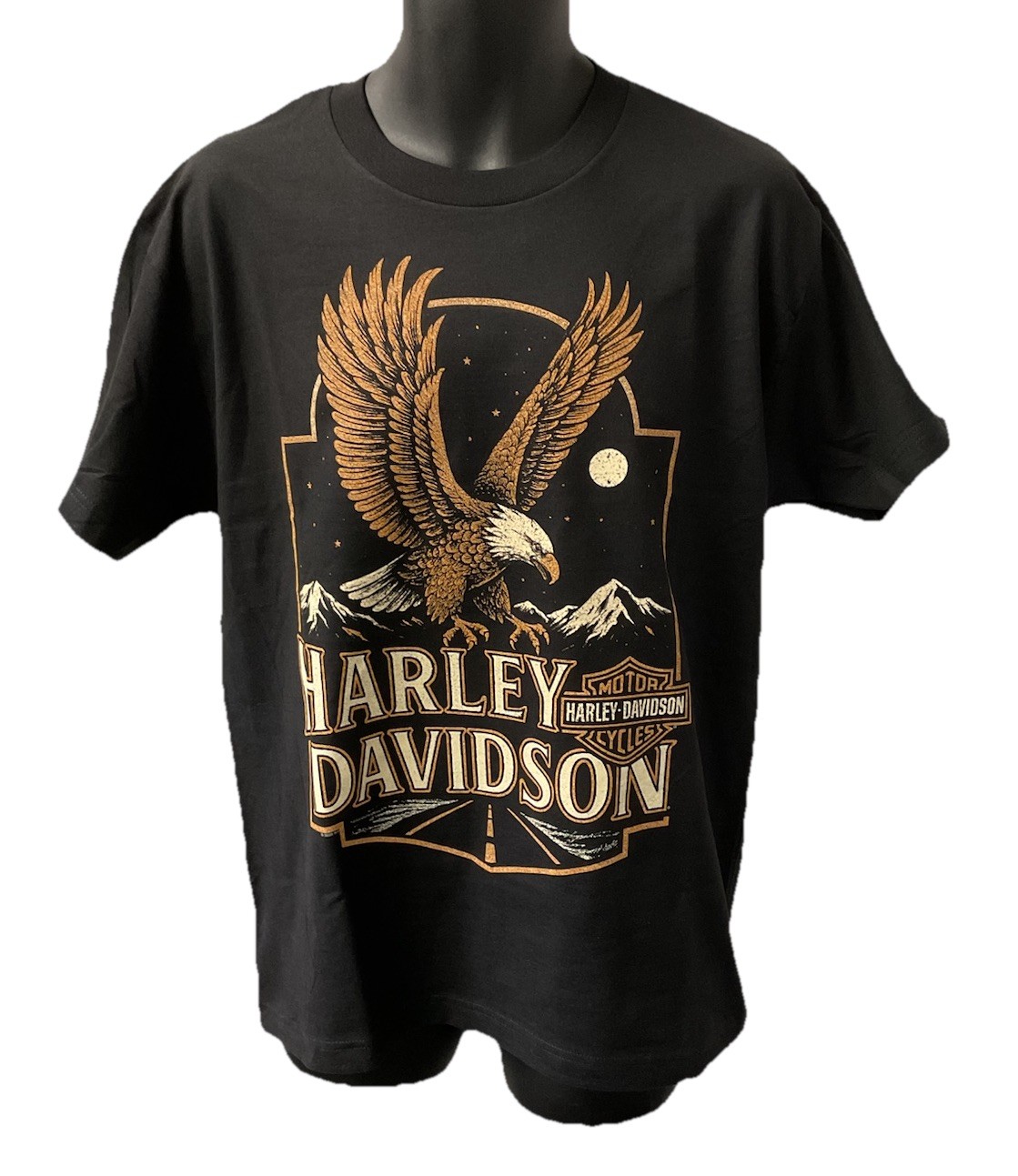 Harley Davidson Men&rsquo;s Eagle Classic Short Sleeve T-Shirt Black 3002849-BLCK