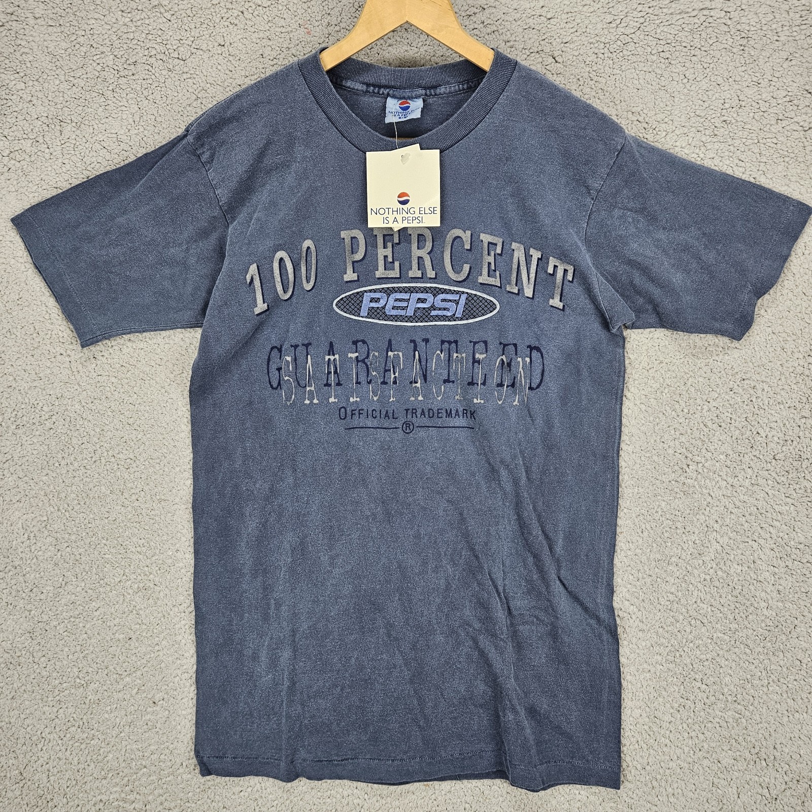 Vintage Single Stitch 100 Percent Guaranteed Pepsi S/M T-Shirt Made USA NEW