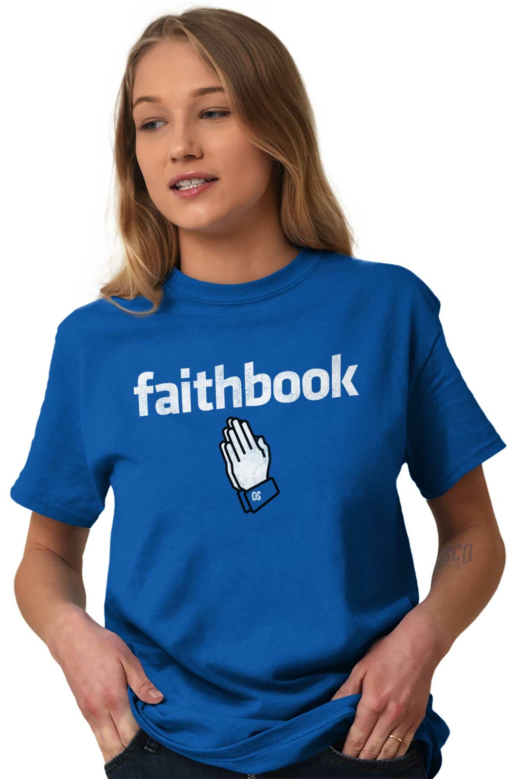 Faithbook Funny Internet Christian Religious Adult Short Sleeve Crewneck Tee