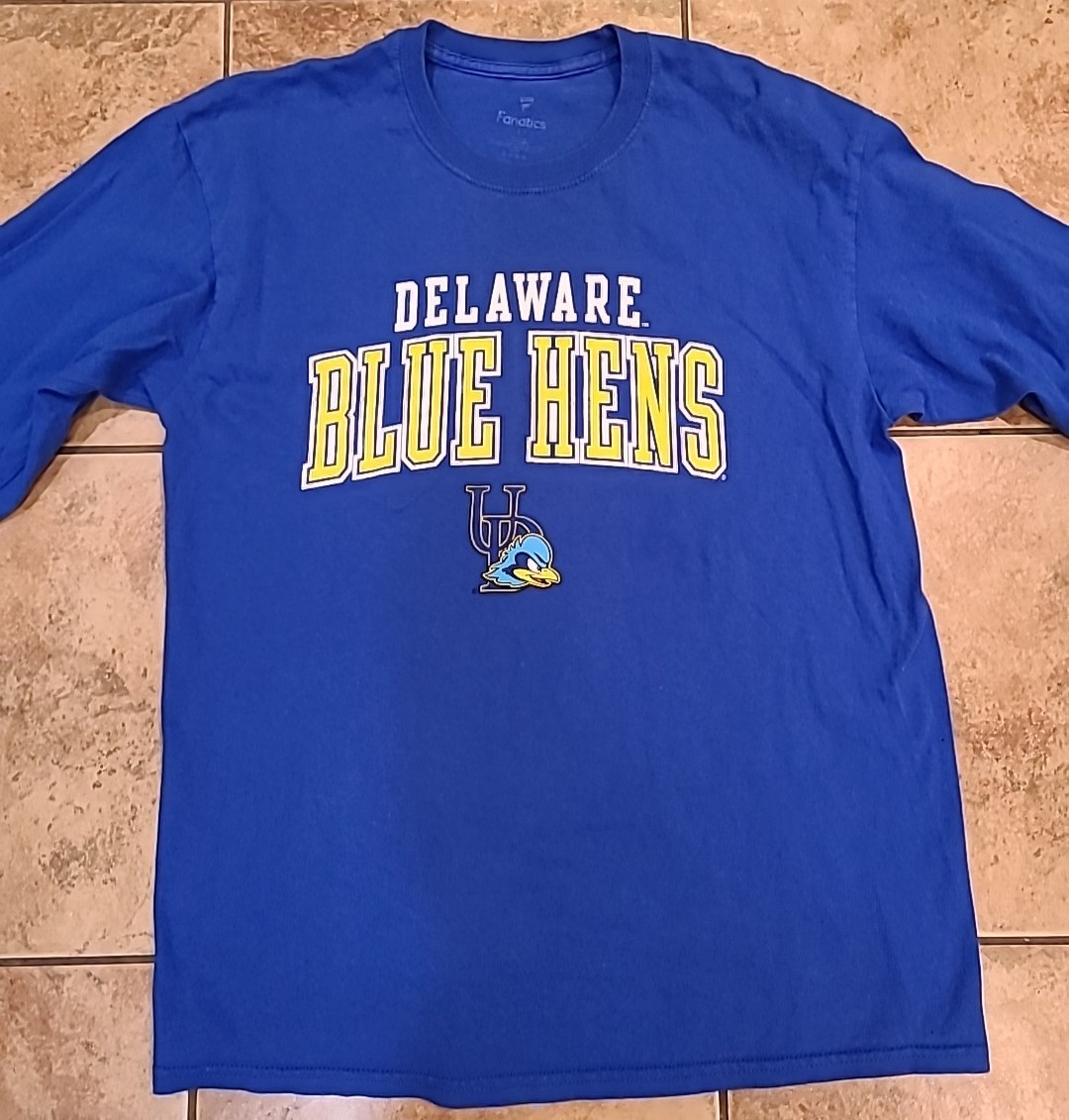 Fanatics Delaware Adult Long Sleeve T-Shirt Blue Hens, Royal Blue, Large