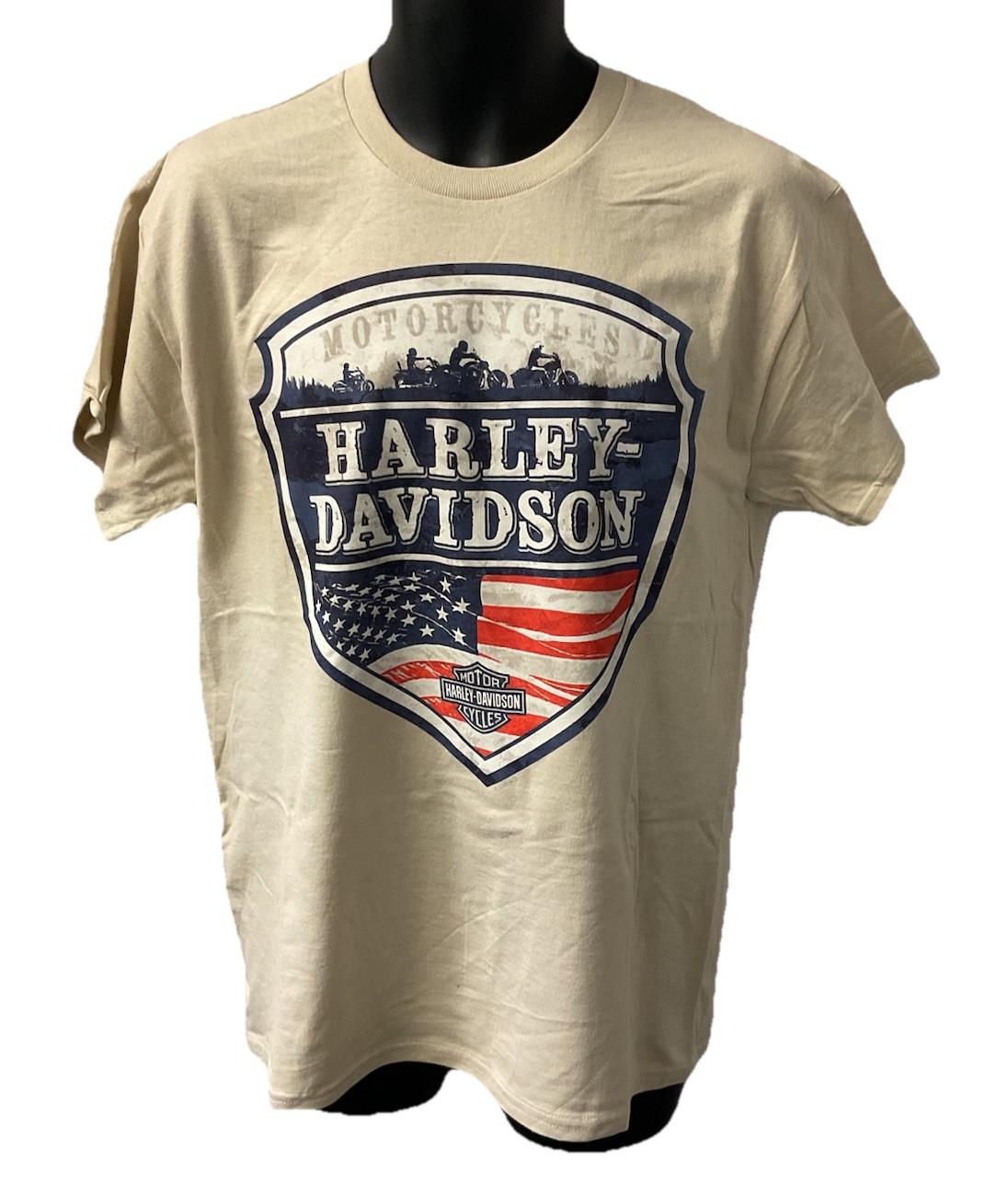 Harley Davidson Men&rsquo;s Carve Short Sleeve T-Shirt Tan 402946340