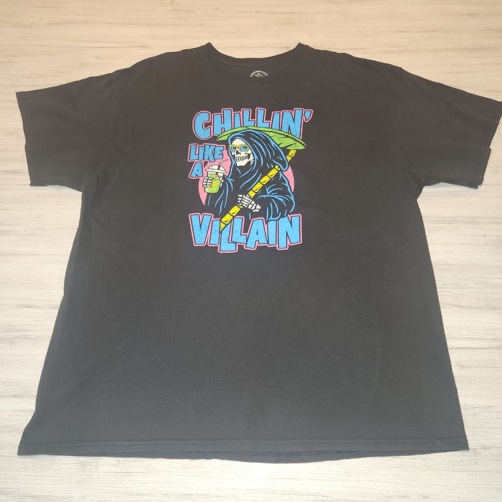 Dom Chillin&rsquo; Like A Villain Adult T-shirt Black Size 2XL B4