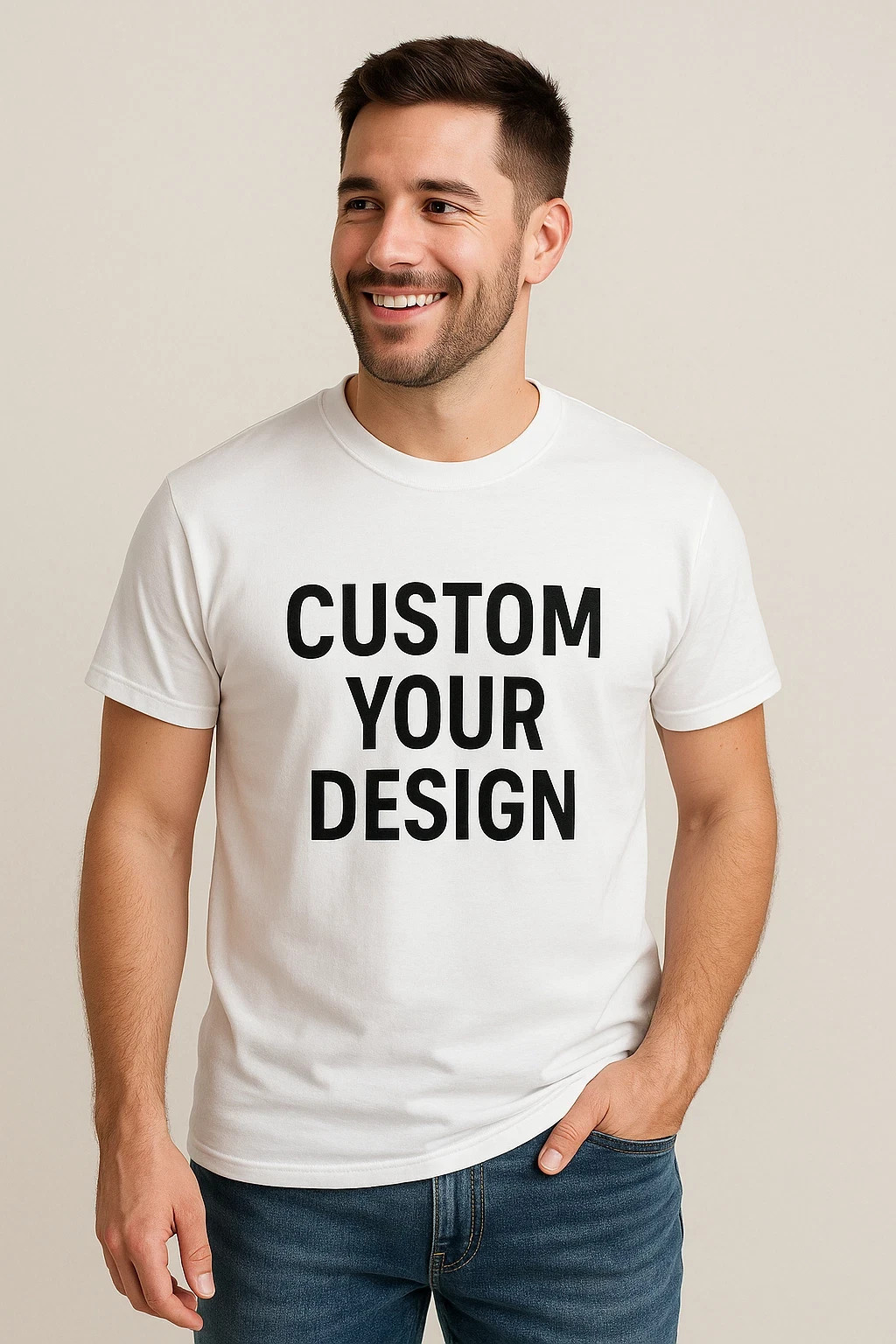 Personalized Photo T-shirt Custom Picture Gifts Your Image and Text Here S-3XL