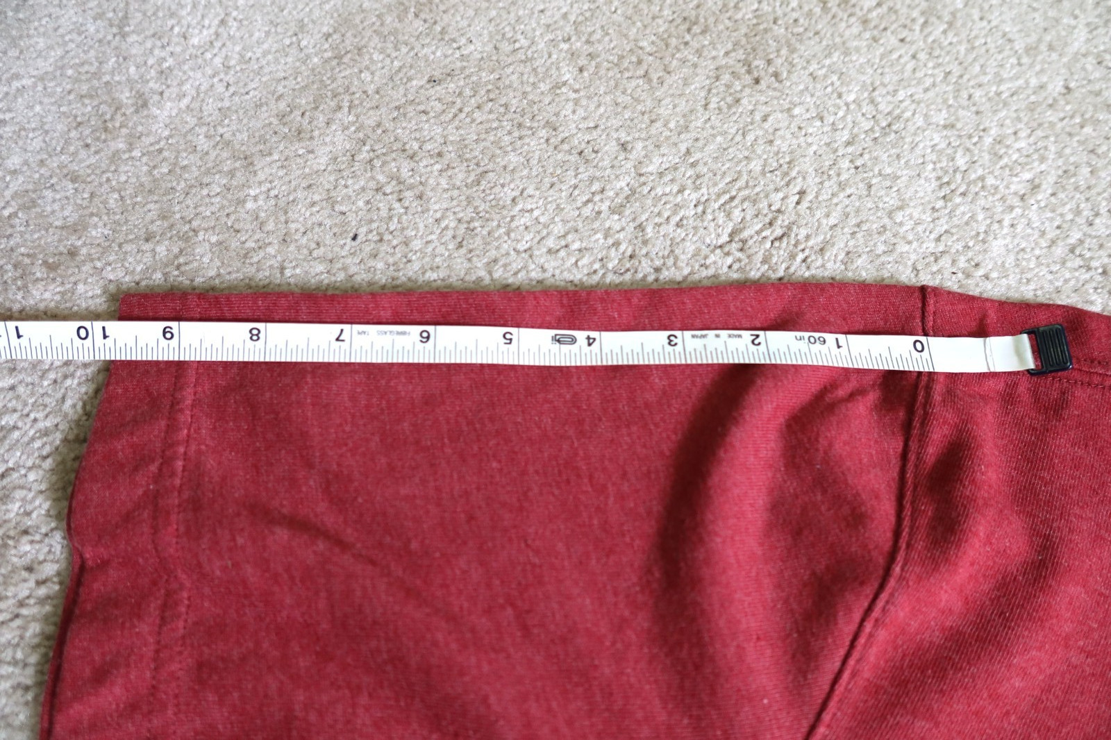 Outdoor Life River Washed Tee Shirt Mens Medium Red Pocket Short Sleeve