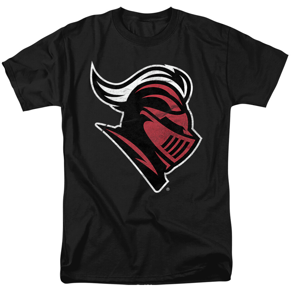Rutgers University Adult T-Shirt Distressed Primary, Black, S-5XL