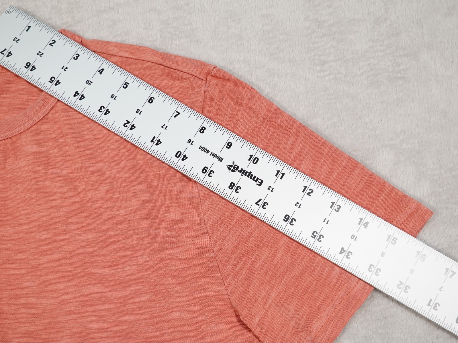 Goodfellow and Co Mens S Orange Shirt Crew Neck Chest Button Henley Top