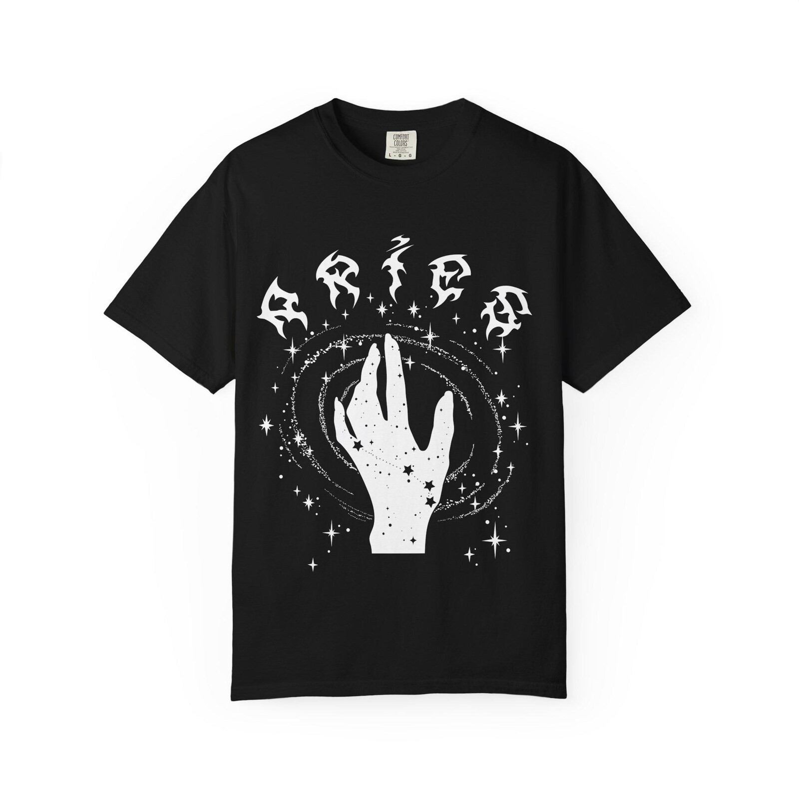 Mystical Hand T-Shirt, Boho Graphic Tee, Unisex Casual Wear, Gift for Spiritual