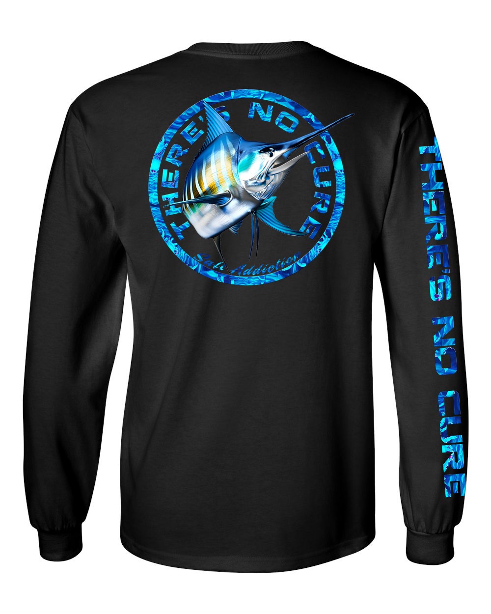 Salt Addiction Striped marlin Fishing Long Sleeve T Shirt Cotton apparel