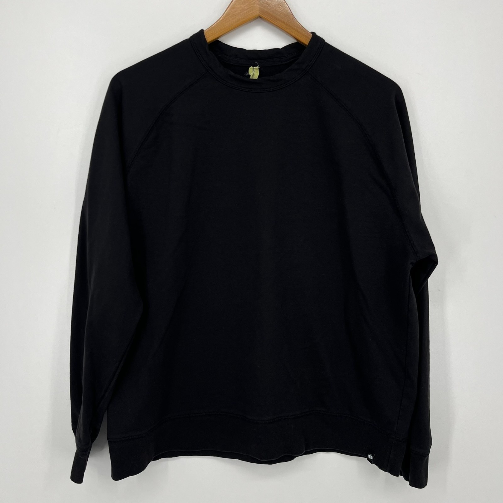 Econscious Long Sleeve T-Shirt Men&rsquo;s Size L Black Crew Neck Cotton Blend