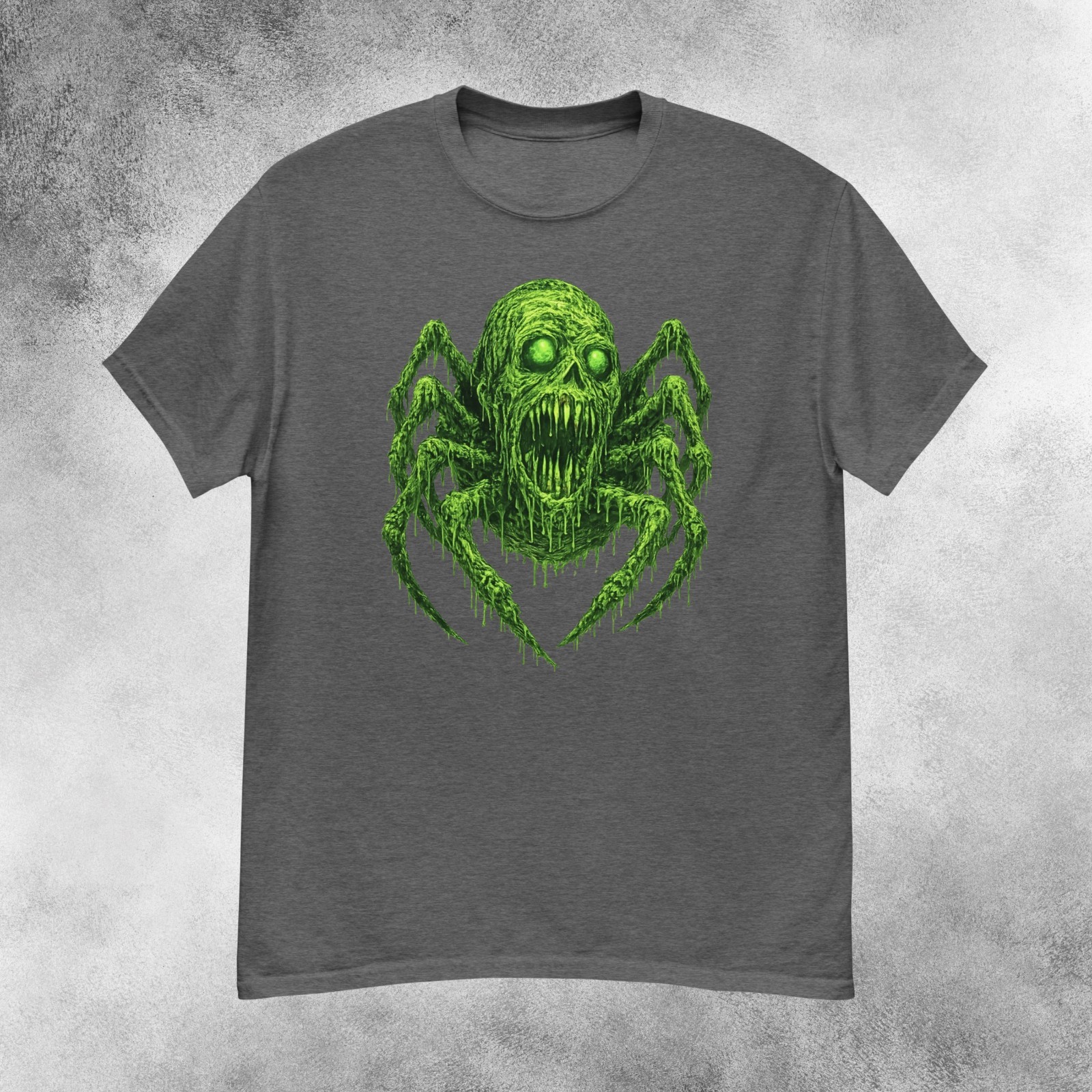 Nightmare Radioactive Slime Spider Horror T‑Shirt Men&rsquo;s S-2XL
