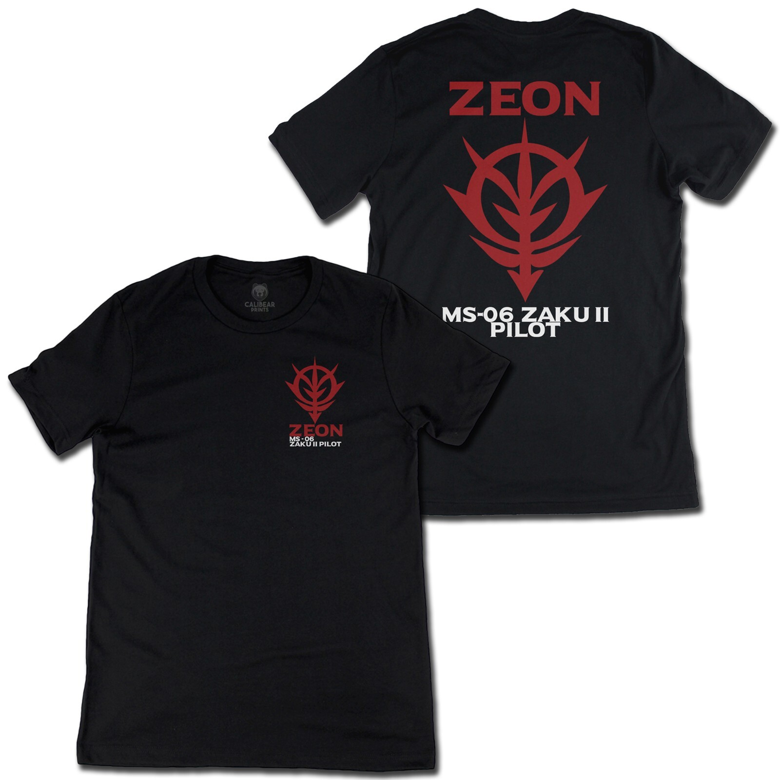 Zeon MS-06 ZAKU II Pilot Mobile Suit Gundam Anime Graphic Art Unisex T-Shirt