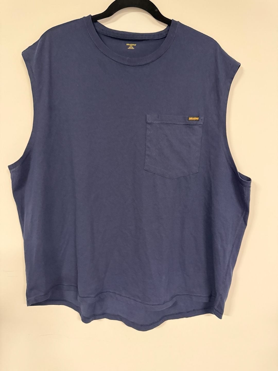 Brahma Men&rsquo;s Big & Tall Cotton Blend Muscle Tank Top with Pocket