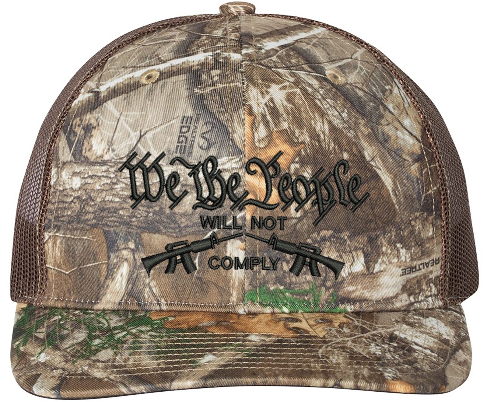 We The People Not Comply 2A Richardson Embroidered One Size Fits All Trucker Hat