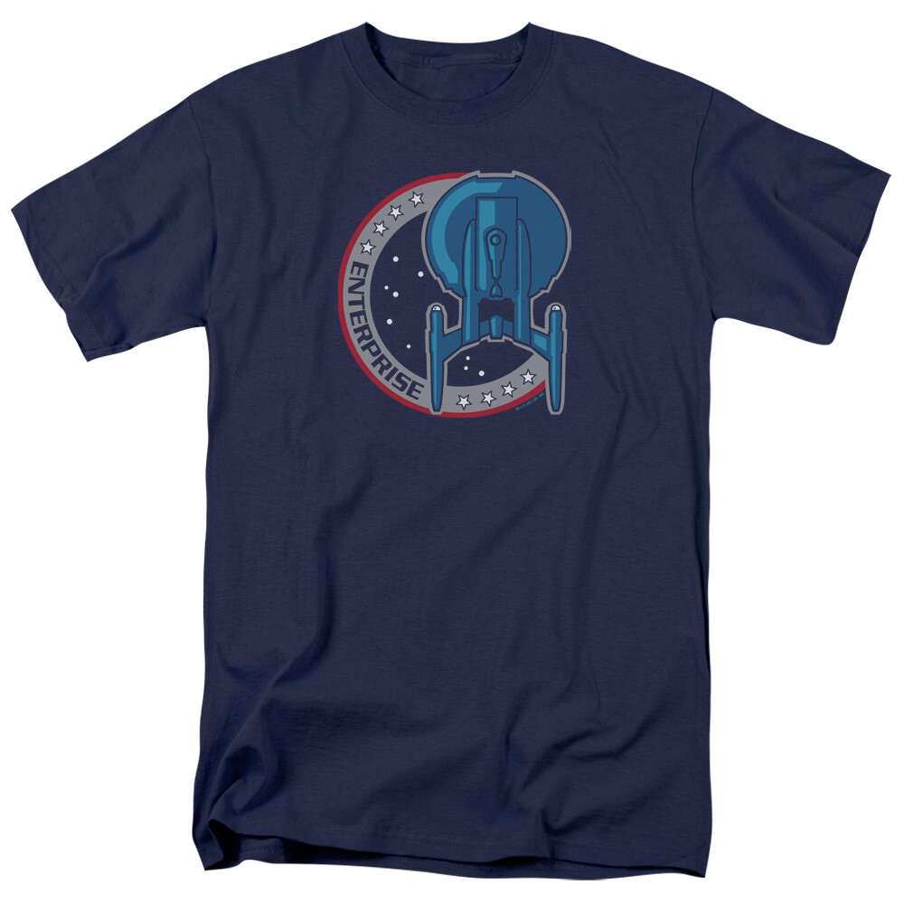 Star Trek Enterprise Patch TV Series Licensed Adult T-Shirt