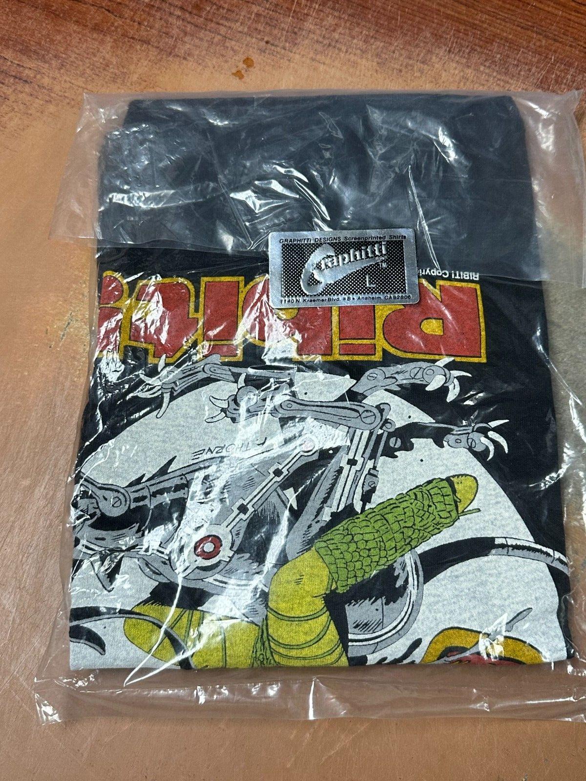 Vintage 1989 Ribit! Frank Thorne T-Shirt Graphitti Designs Comic Large L ⭐NEW⭐