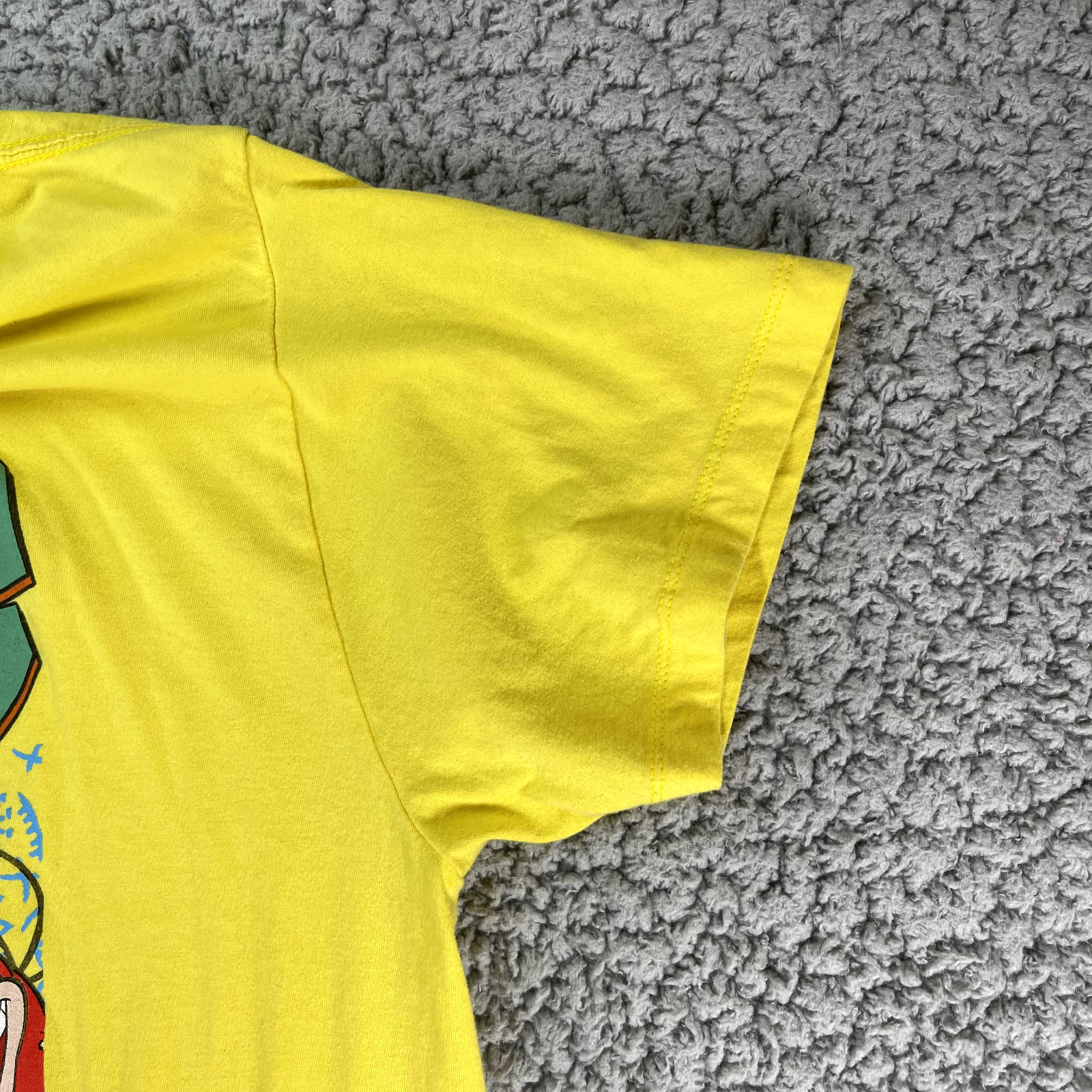 Nickelodeon 90s Cartoons Shirt Mens XL Yellow Rugrats Arnold Ren & Stimpy