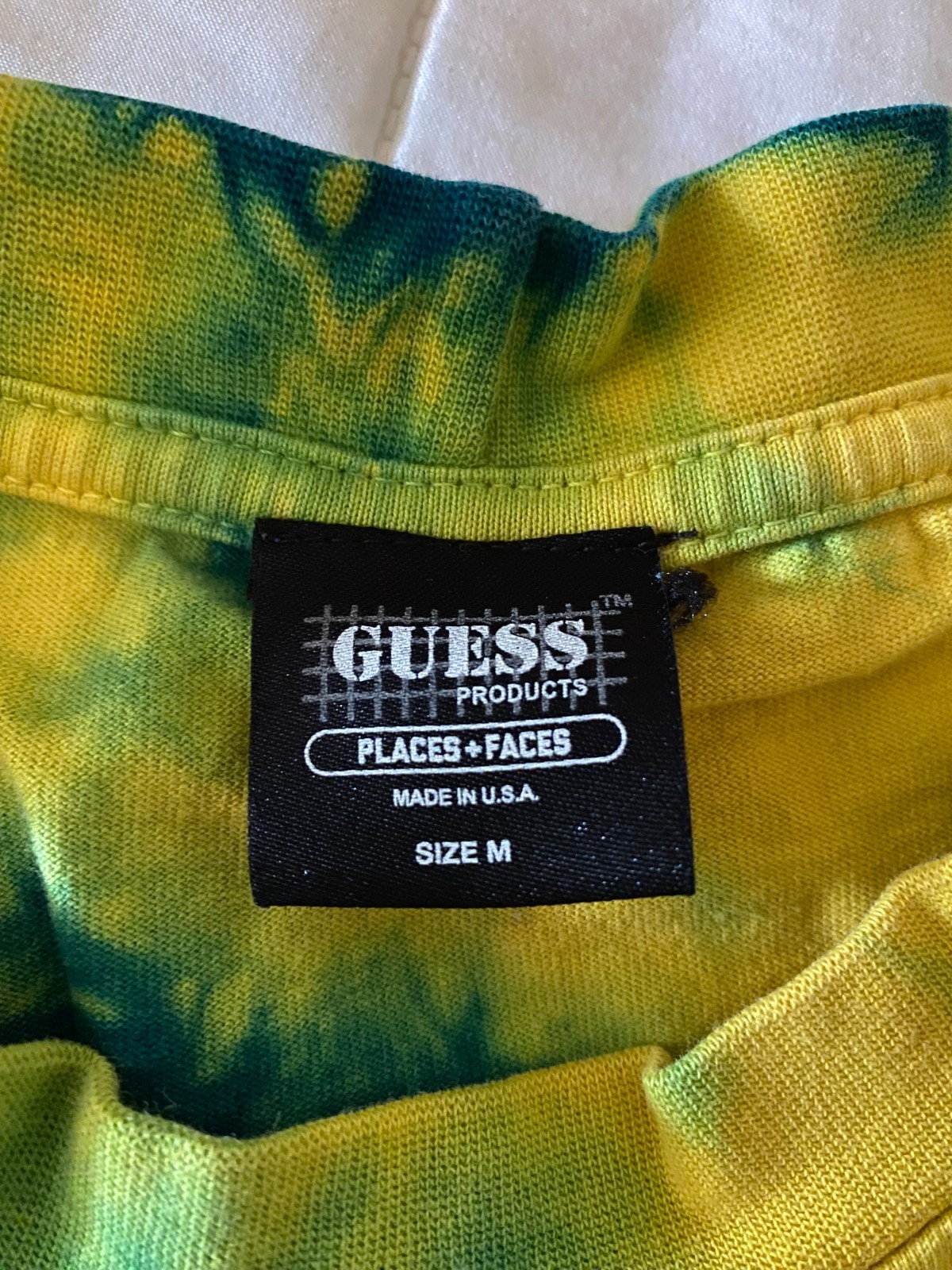 Places+Faces, 88Rising, GUESS, Yellow/Green Reflective T-Shirt, Medium