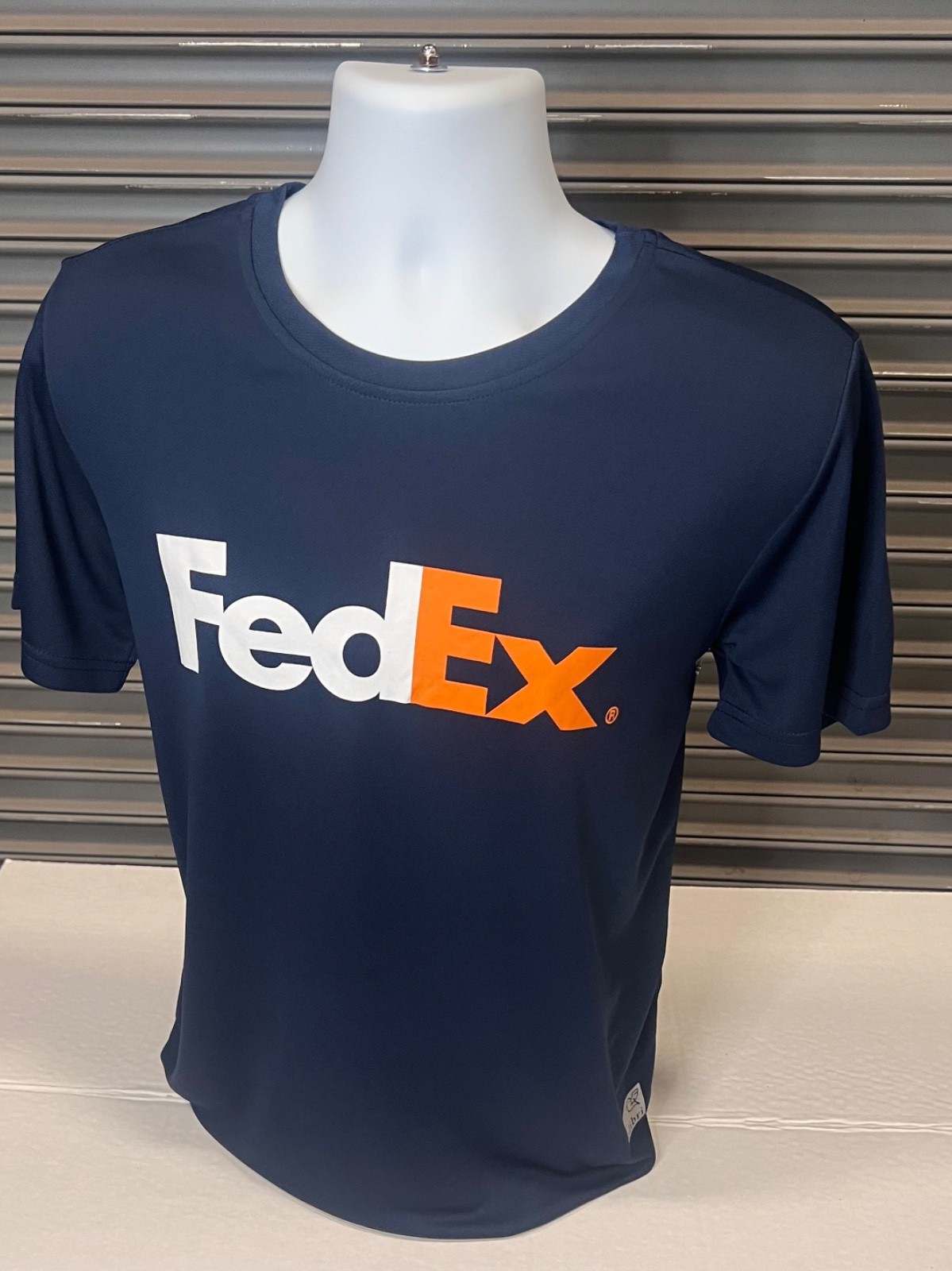 Vintage FedEx Quick Dry Short Sleeve Blue SS T-Shirt