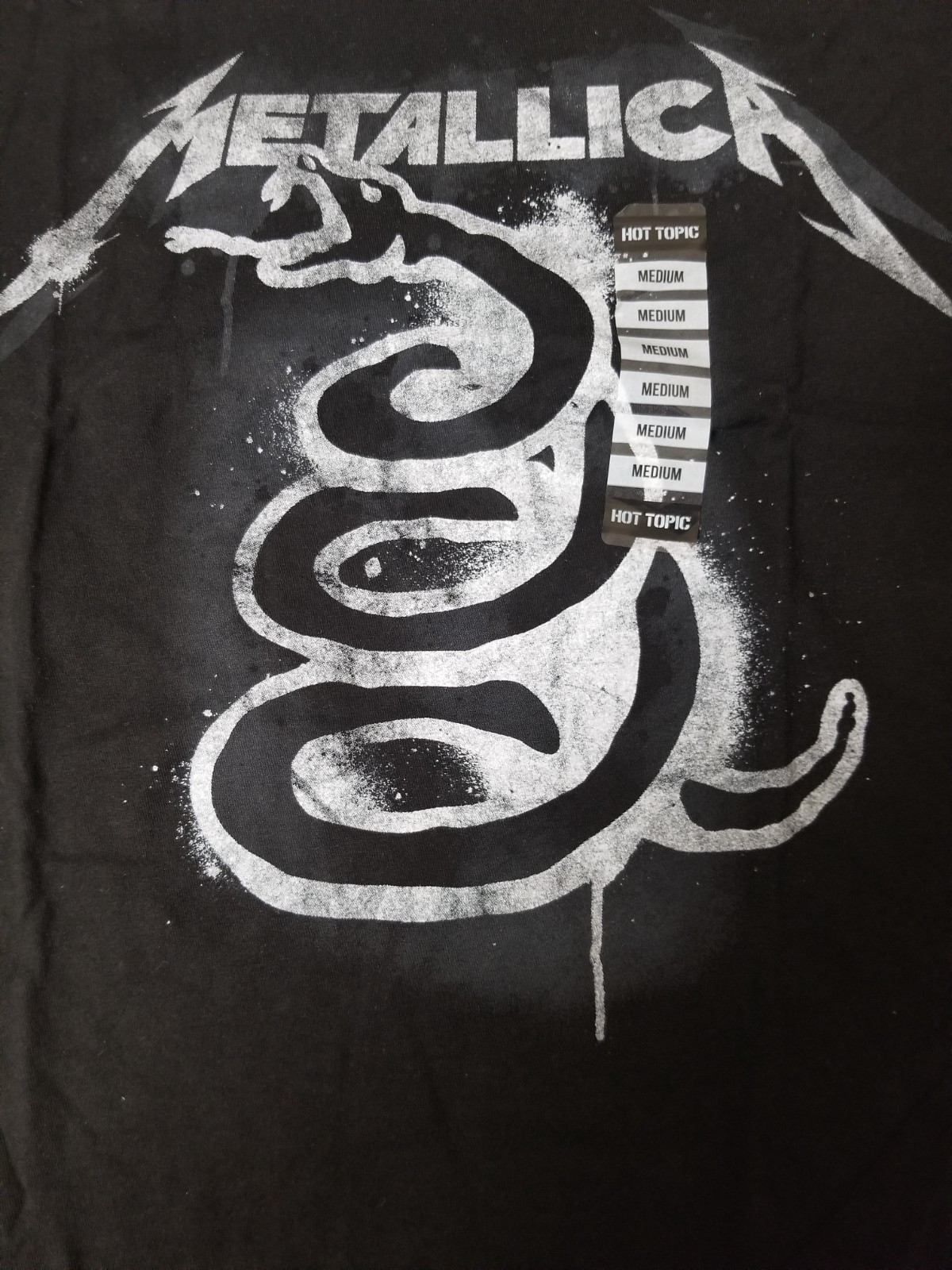 New Metallica Snake Paint T-Shirt.