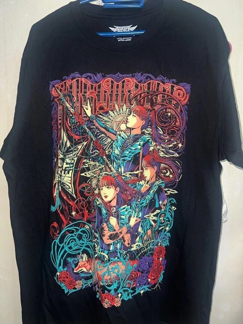 Babymetal World Tour 2024 Asia short sleeve black color shirt