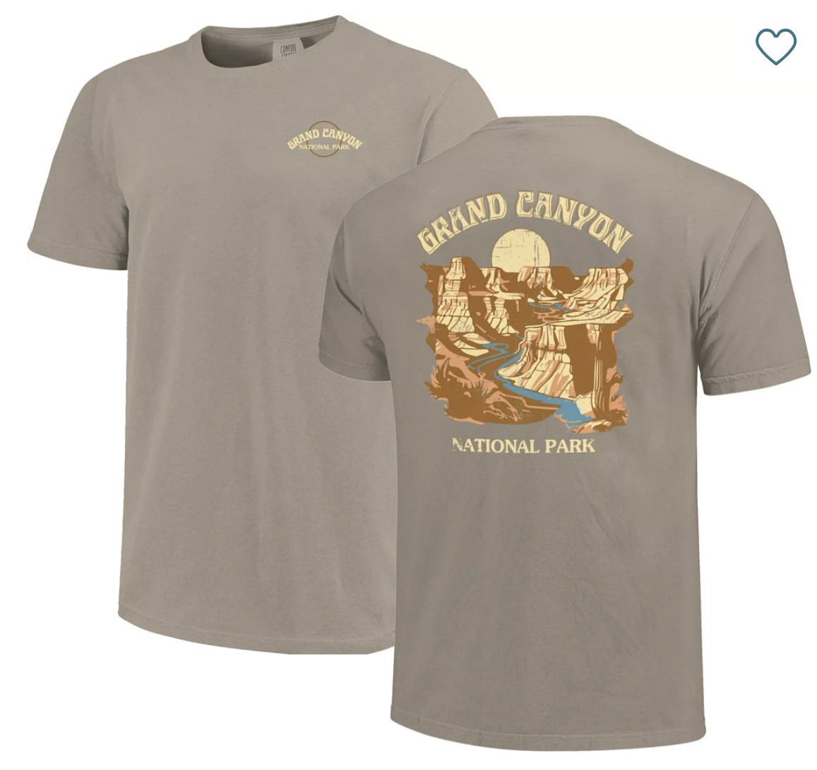 Comfort Colors Men&rsquo;s Grand Canyon National Park T-Shirt S Sandstone Graphic Tee