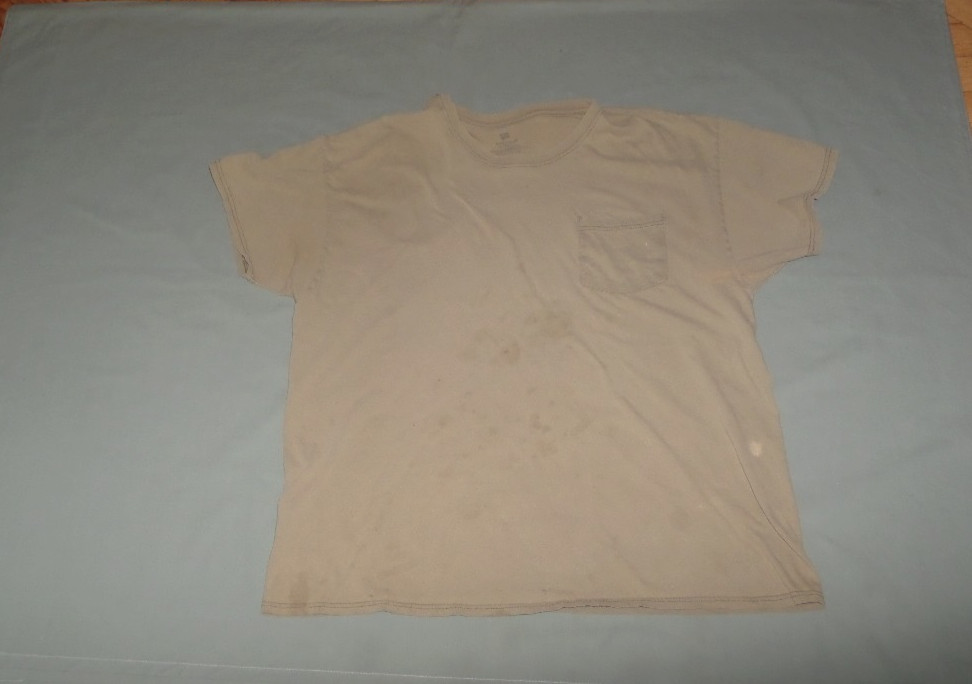 5 Hanes XL Comfortsoft Cotton Men&rsquo;s Pocket Work T-Shirts Faded Distressed Lot