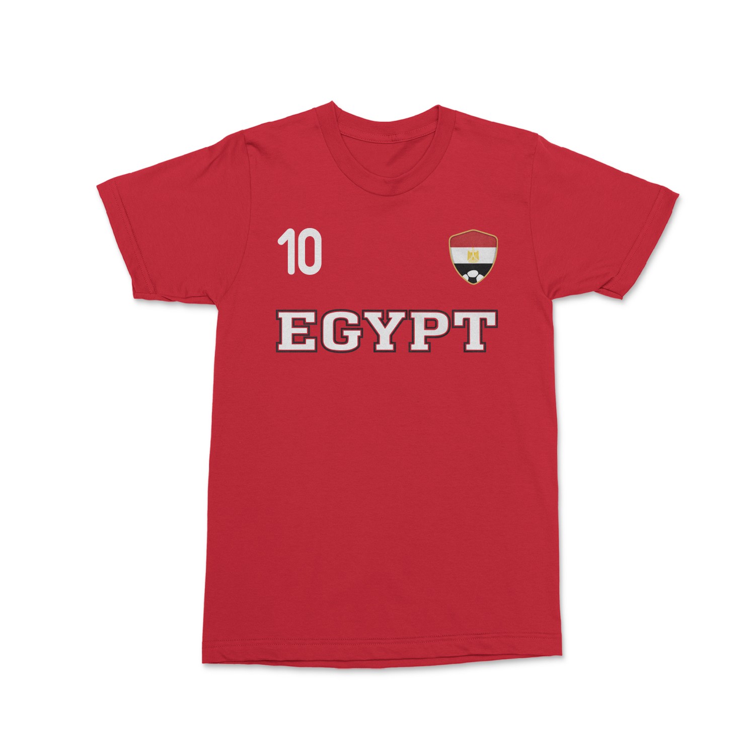 Egypt Salah 10 Inspired Soccer Jersey Style 2-Side Unisex T-Shirt