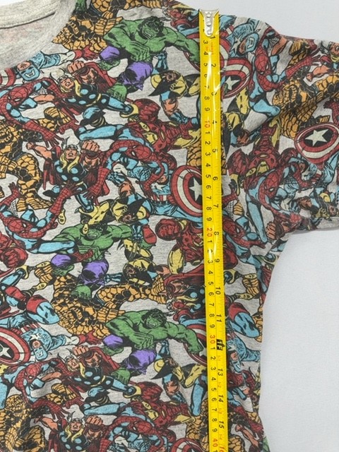 Marvel Comics Multicolor All-Over Superhero T-Shirt Size M Men&rsquo;s Lot