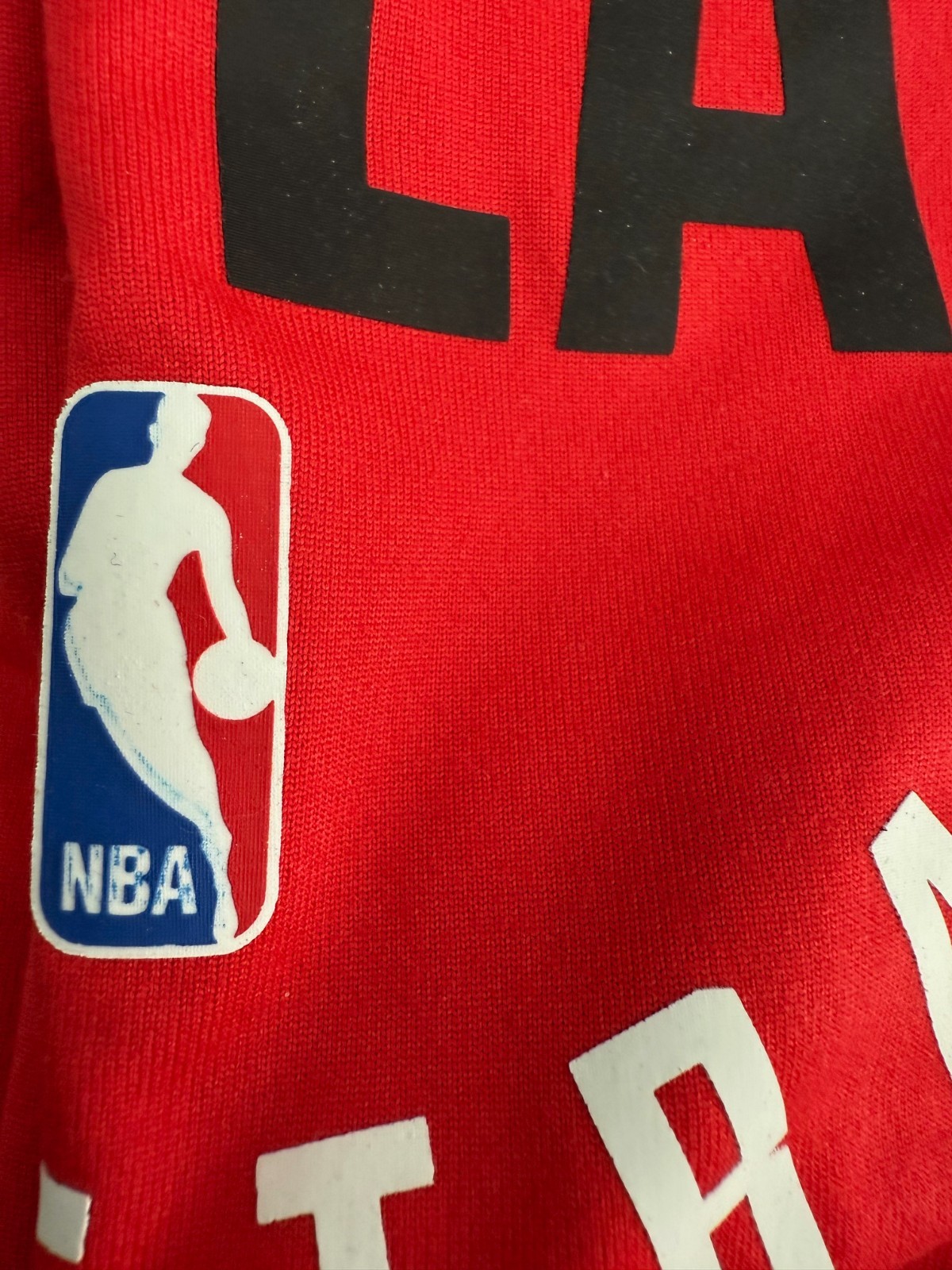 Portland Trail Blazers Nike Sz Large NBA Practice Red Shooting Long Sleeve Shirt