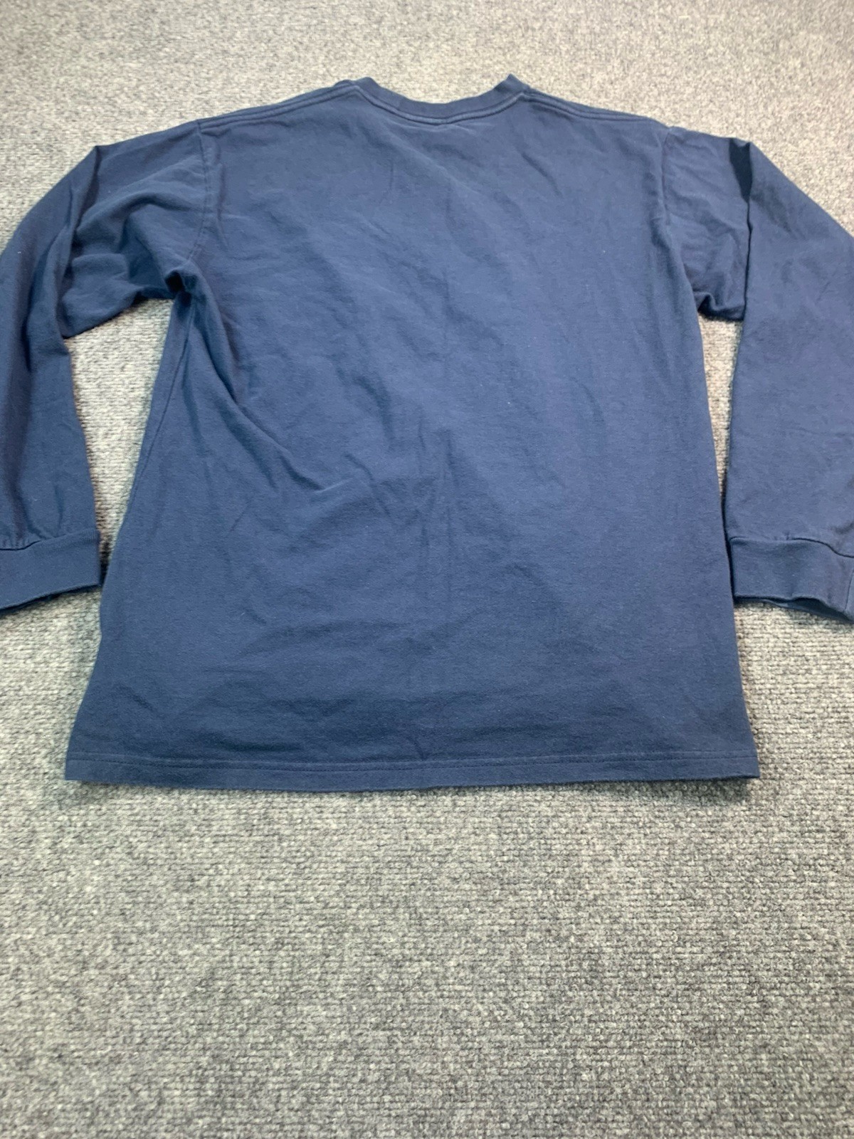 VANS Shirt Mens Medium Blue Long Sleeve Crew Neck Casual Graphic Print