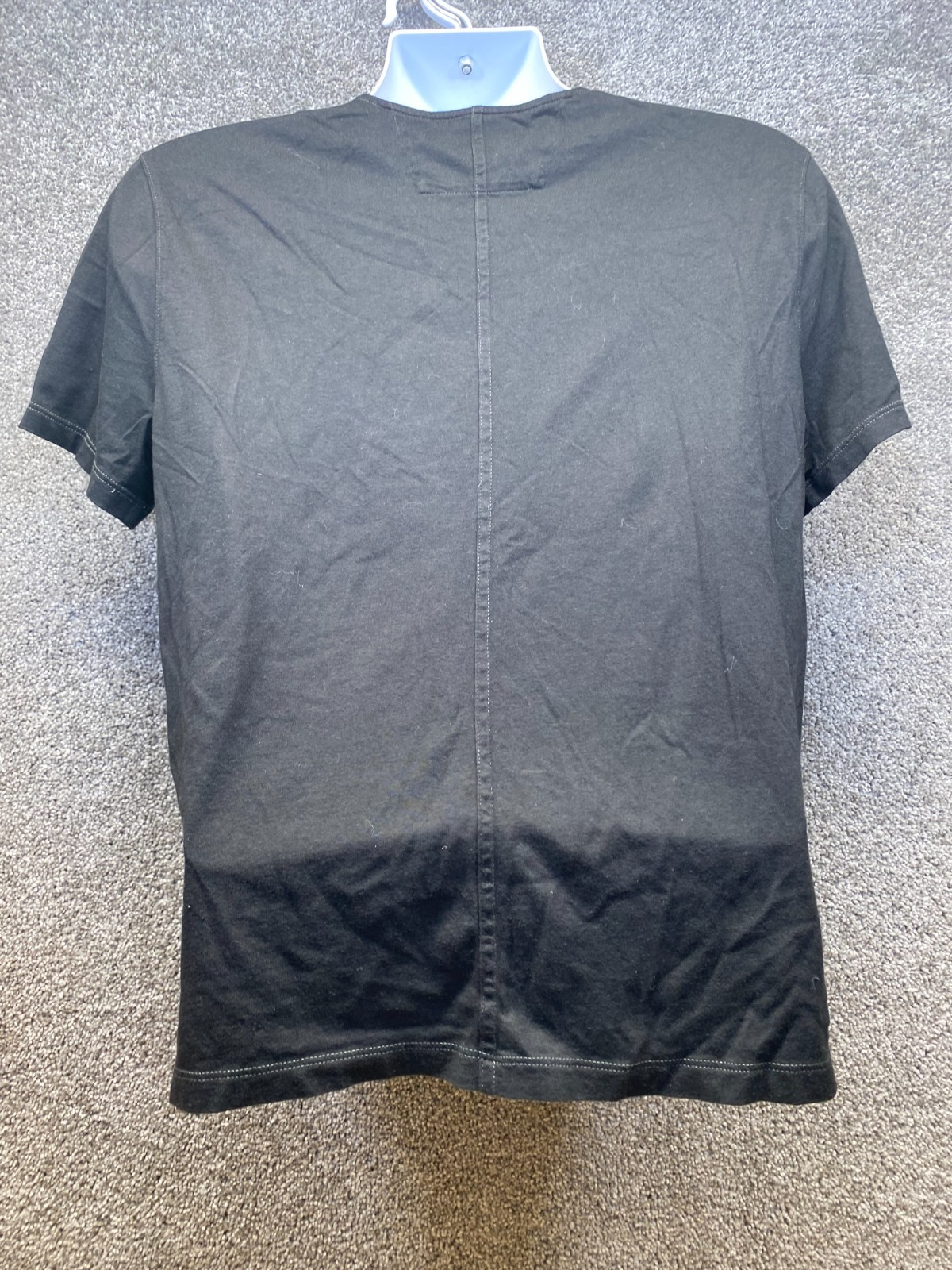 John Varvatos V Neck T Shirt Black Large Classic Casual Designer Basic