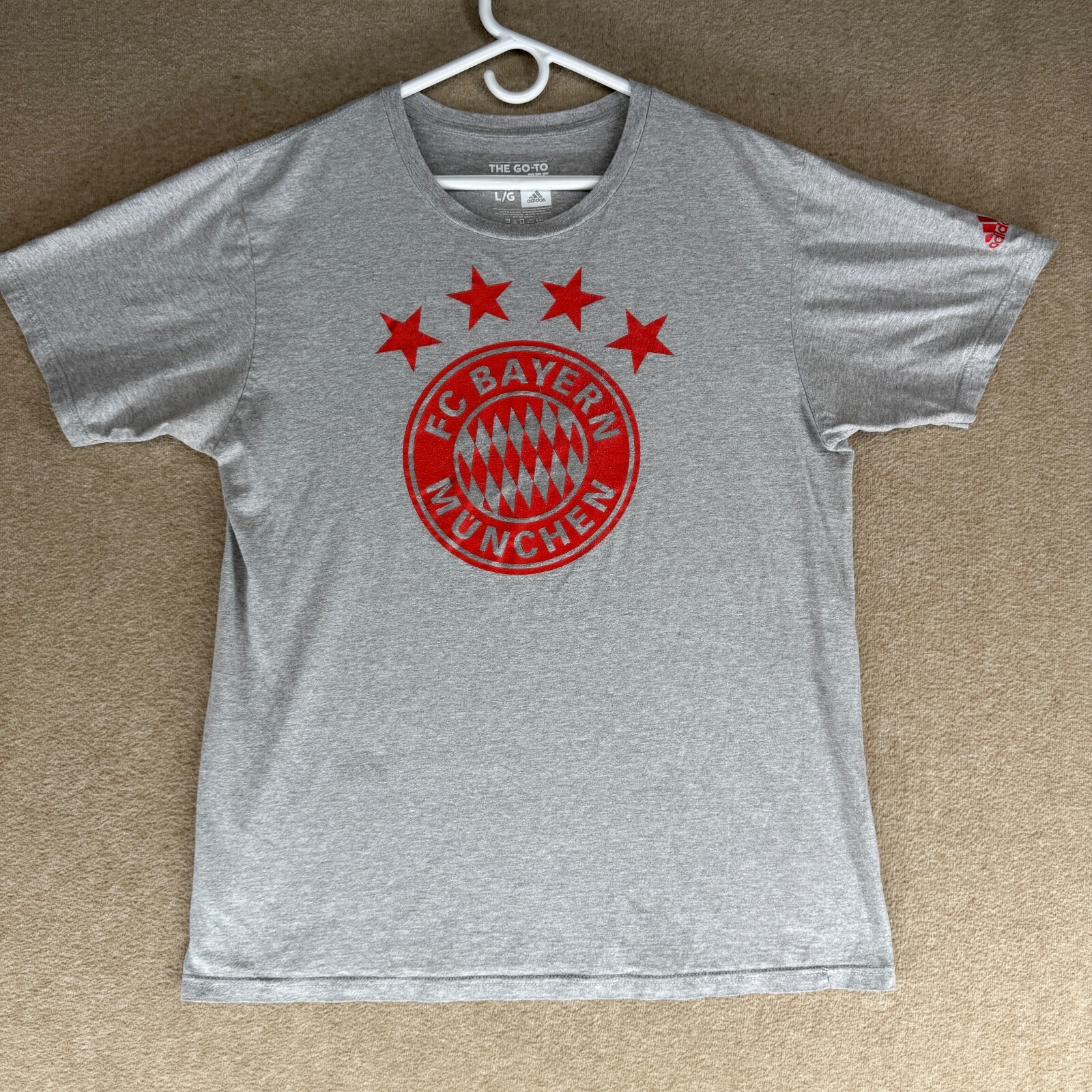 Adidas The Go-To Tee Mens Size L Cotton Blend Short Sleeve Crew-Neck T-Shirt