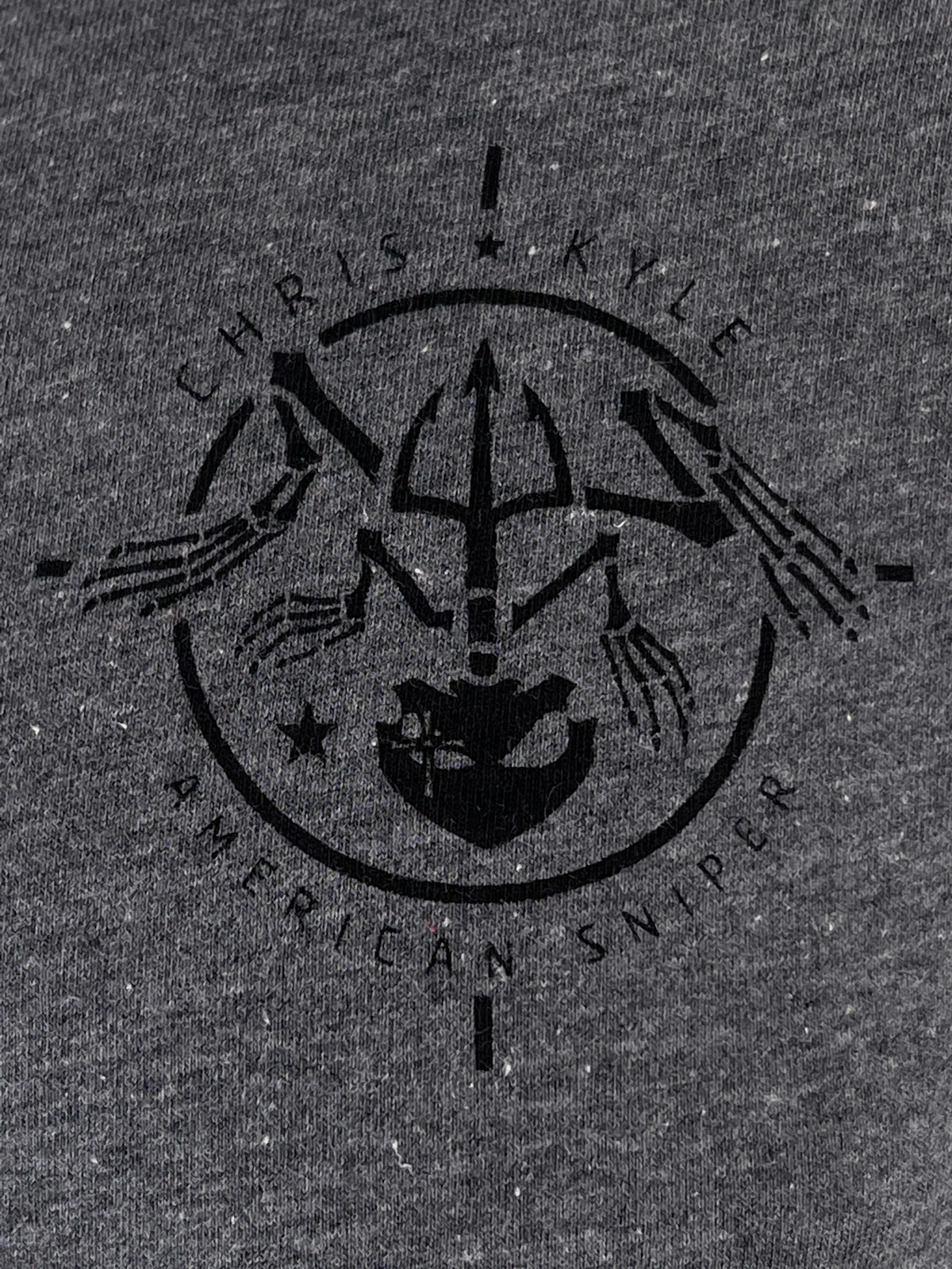 Howitzer Style Men&rsquo;s T-Shirt CHRIS KYLE CIRCLE SHIELD Military Grunt MFG