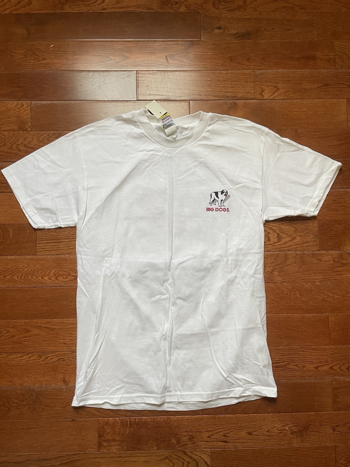 VTG 2000 Big Dogs T-Shirt Putt Up Shut 2-Sided Small / Medium Tiger Woods NWT