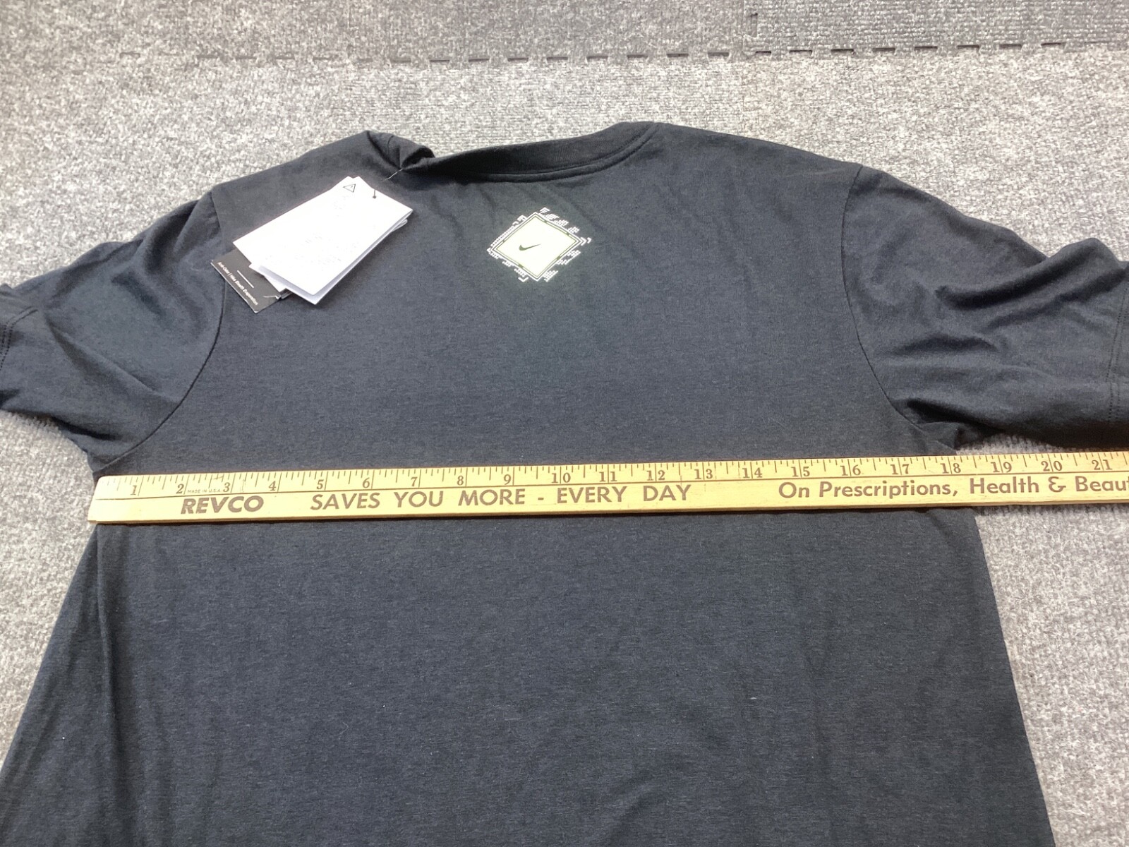 Nike Baseball Shirt Mens Small Black Tee Dri Fit Stealth Exaporation