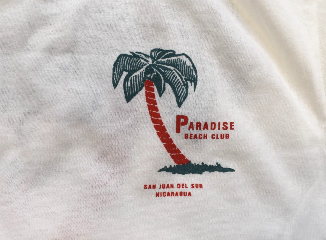 Empyre Mens Paradise Beach Club Palm Tree Print Streetwear White Shirt NWT S-2XL