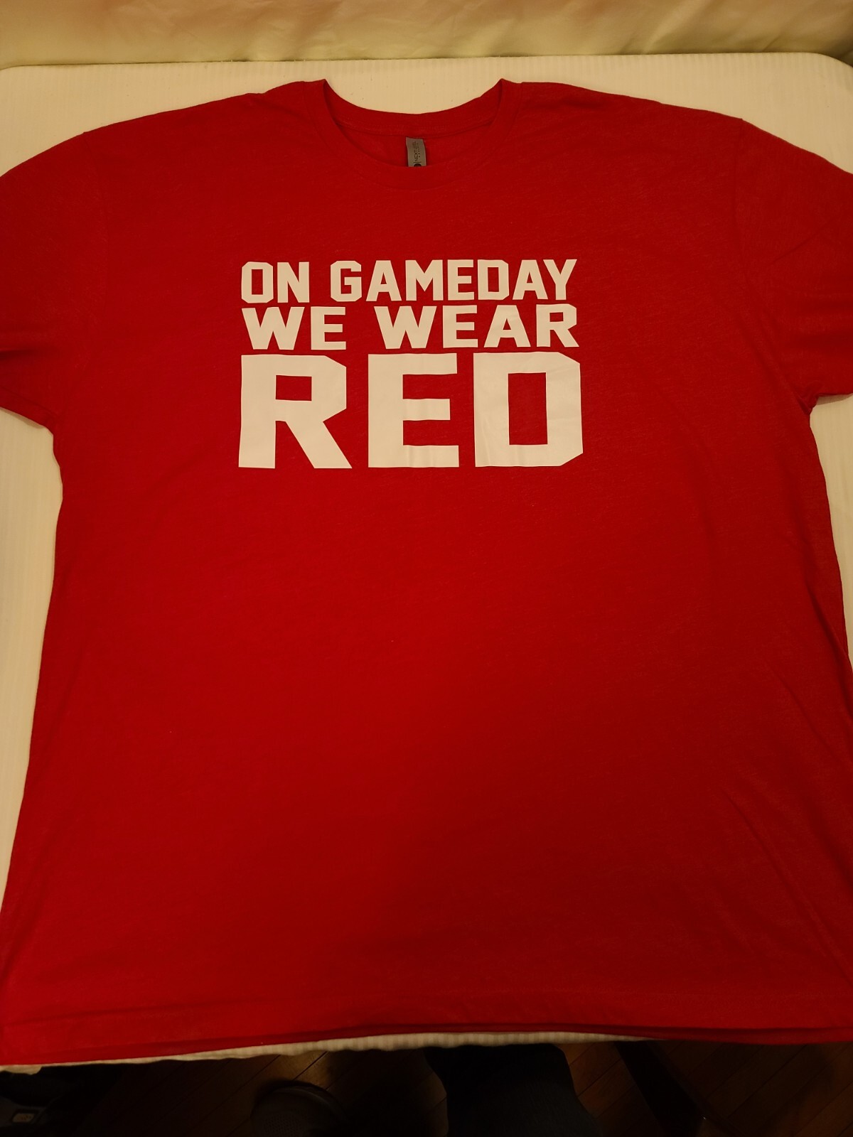 On Gameday We Wear Red 3XL T-shirt 60/40 Cotton/ Poly Next Level Apparel