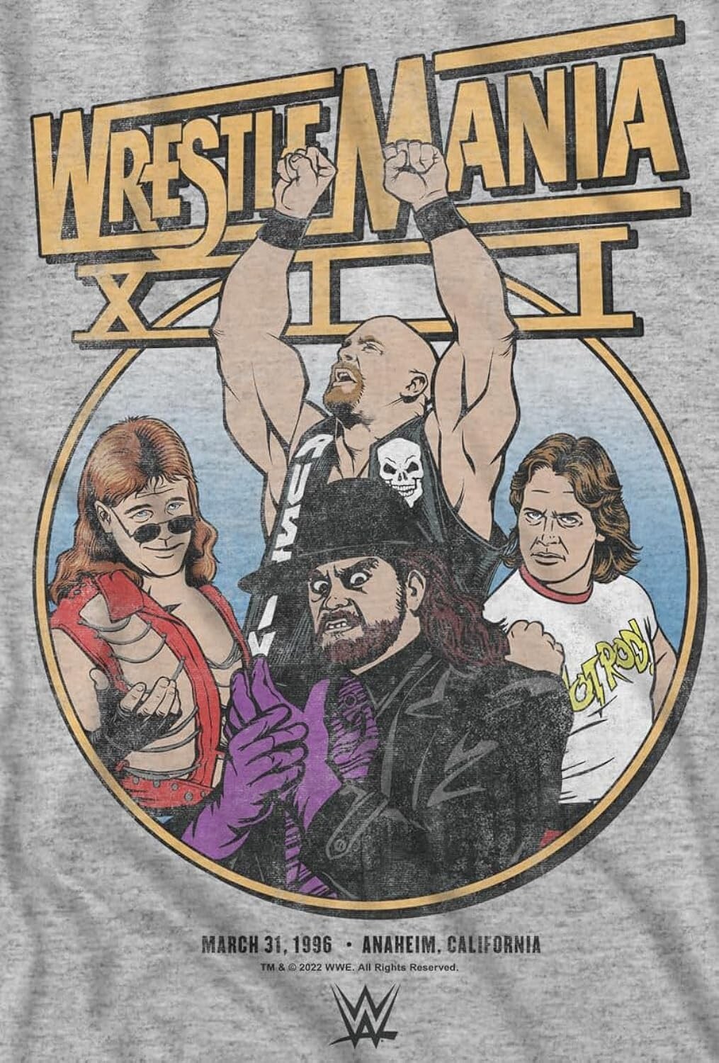 WWE Wrestlemania Retro Stone Cold Steve HBK Austin Piper Undertaker Wrestling Sm