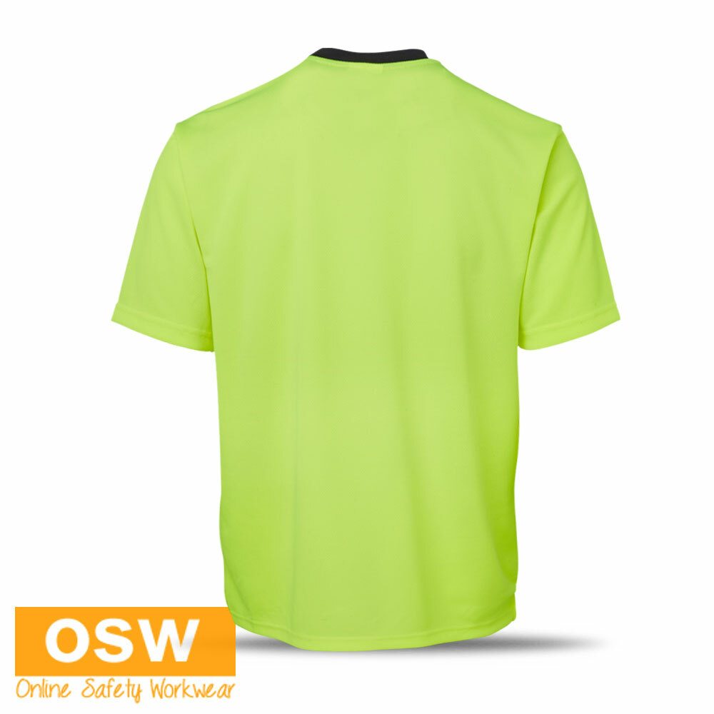 Hi Vis Micromesh LIGHT Weight Breathable COOL DRY Easy Care Work Tees XS-5XL