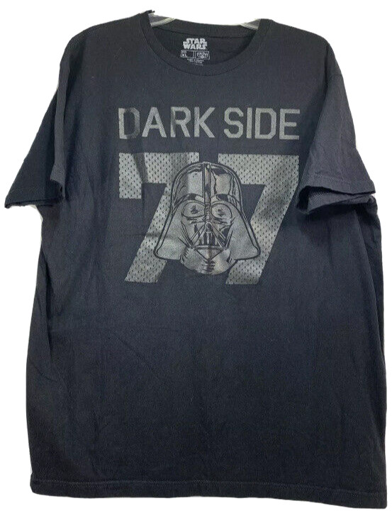 Star Wars T-Shirt Darth Vader, Dark Side #77 Black Cotton T Shirt Men&rsquo;s Size XL.