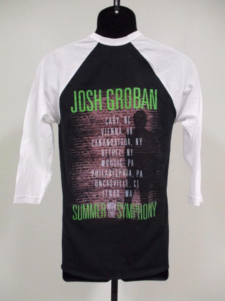 New Josh Groban Summer w/ Symphony Mens Adult Sizes S-M-L Band Concert Shirt