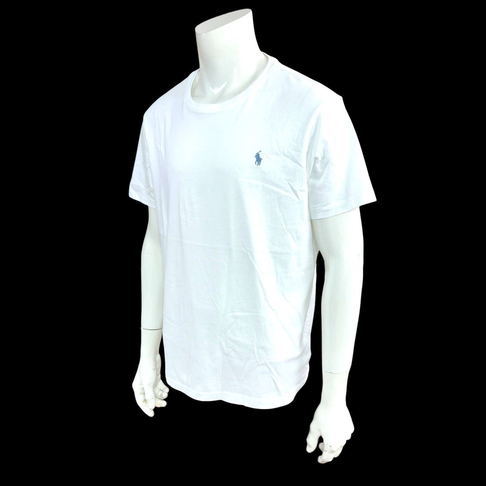 Polo Ralph Lauren Men&rsquo;s White T-Shirt Custom Slim Fit Pony Logo Size XL