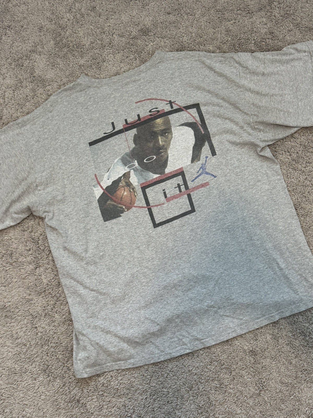 Vintage 90s Nike Michael Jordan T-Shirt Men&rsquo;s XXL Gray Basketball Made in USA