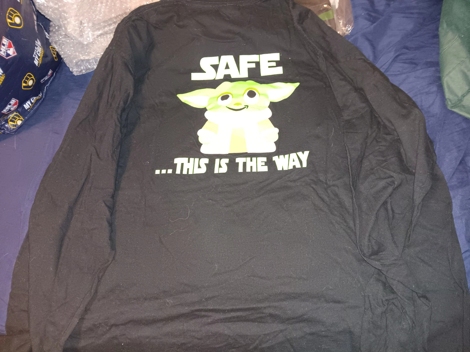 AMAZON 2024 EMPLOYEE YODA MANDALORIAN UW11 BLACK SHIRT SIZE XXLARGE XXLPRIME