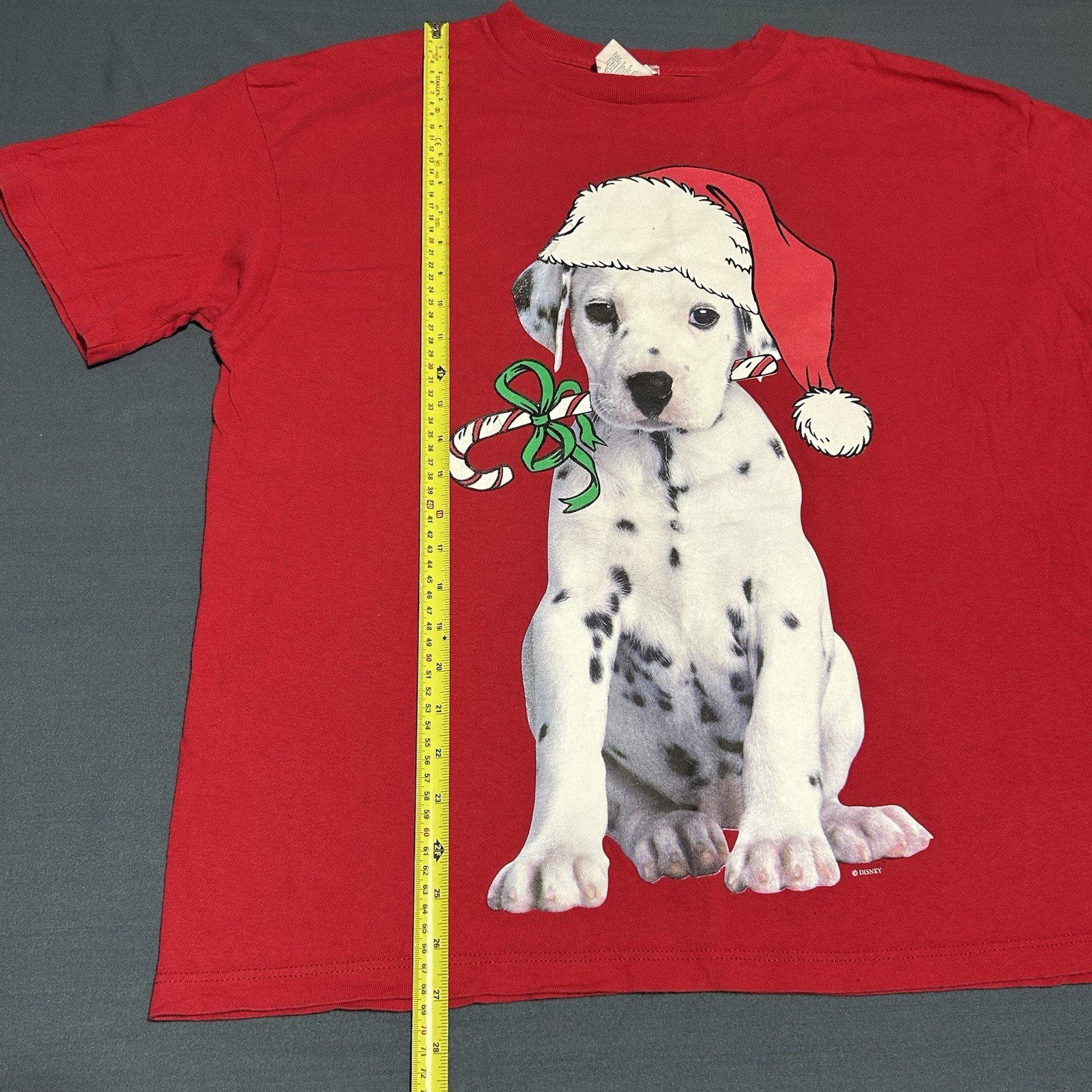 Vintage Disney 101 Dalmatians T-shirt Men’s L – Red Holiday Promo Christmas 90s
