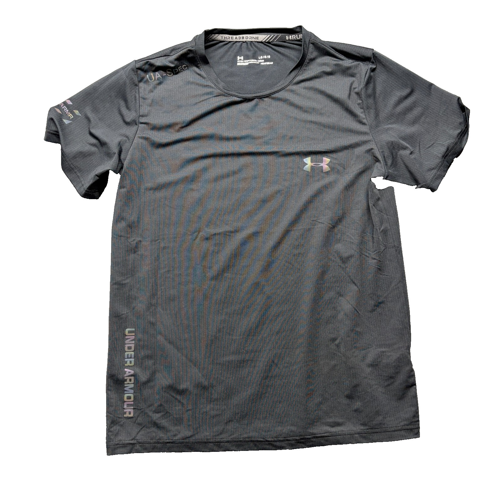 Under Armour Size L Athletic Shirt Logo Men&rsquo;s Run Sportswear Used