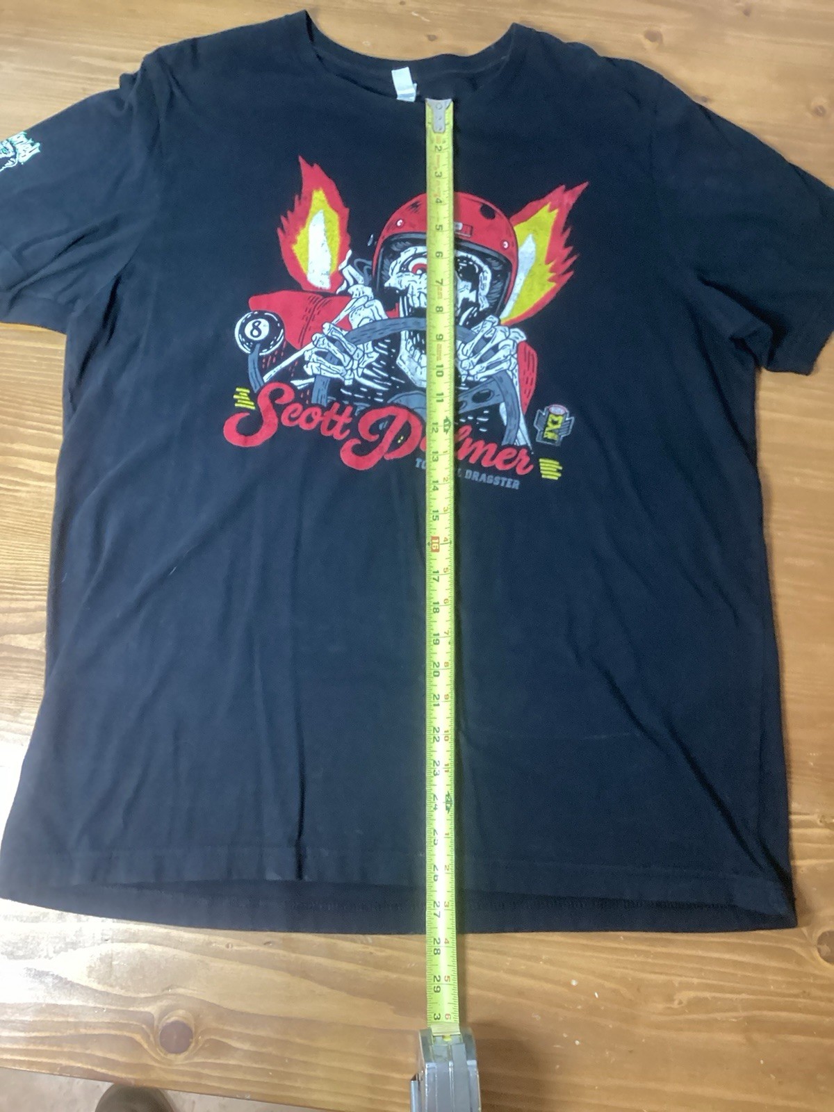 Black Scott Palmer Top Fuel Dragster Men’s XL Tshirt Drag Racing