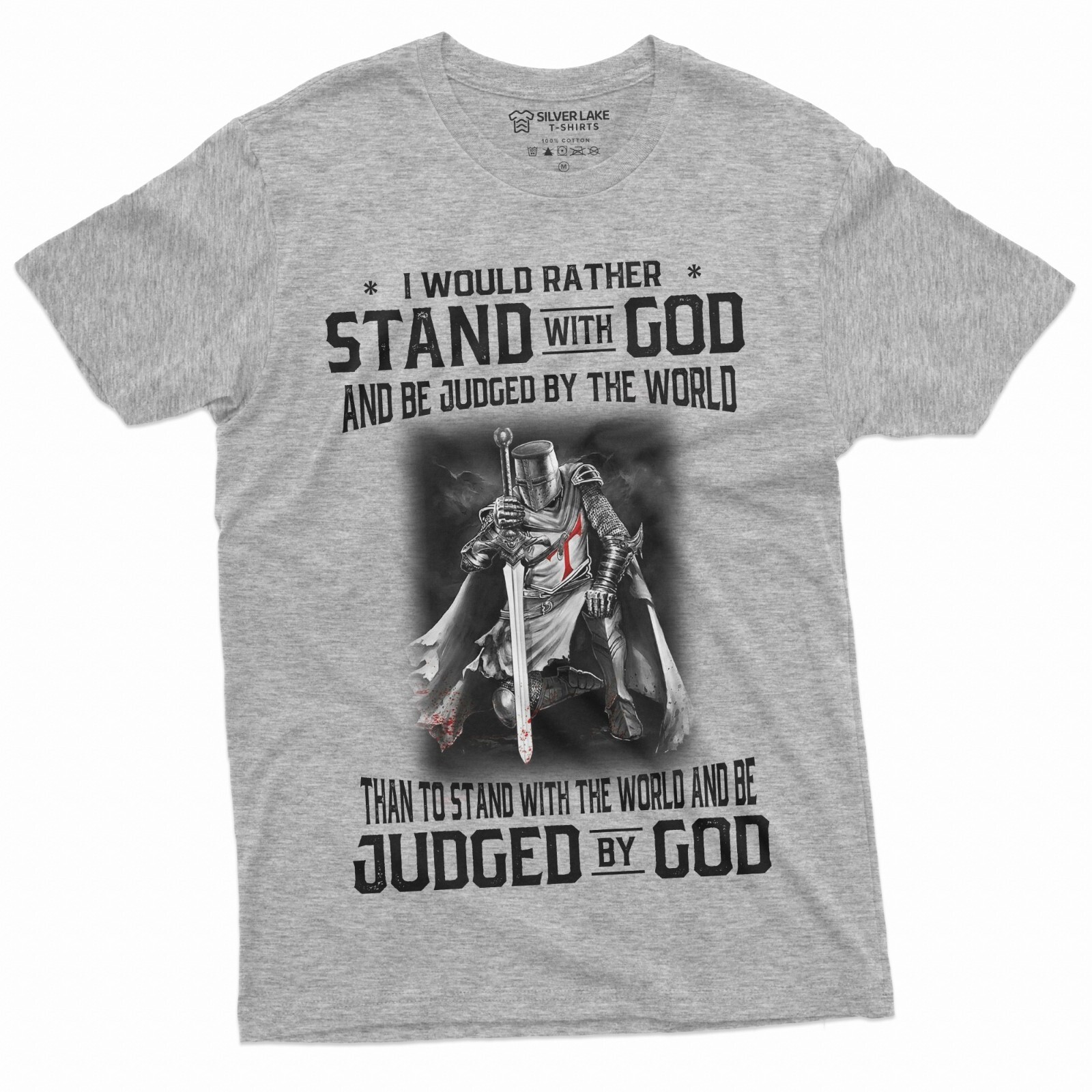 Men&rsquo;s God Jesus T-shirt Stand by God Tee Shirt Jesus Christian Inspirational Tee