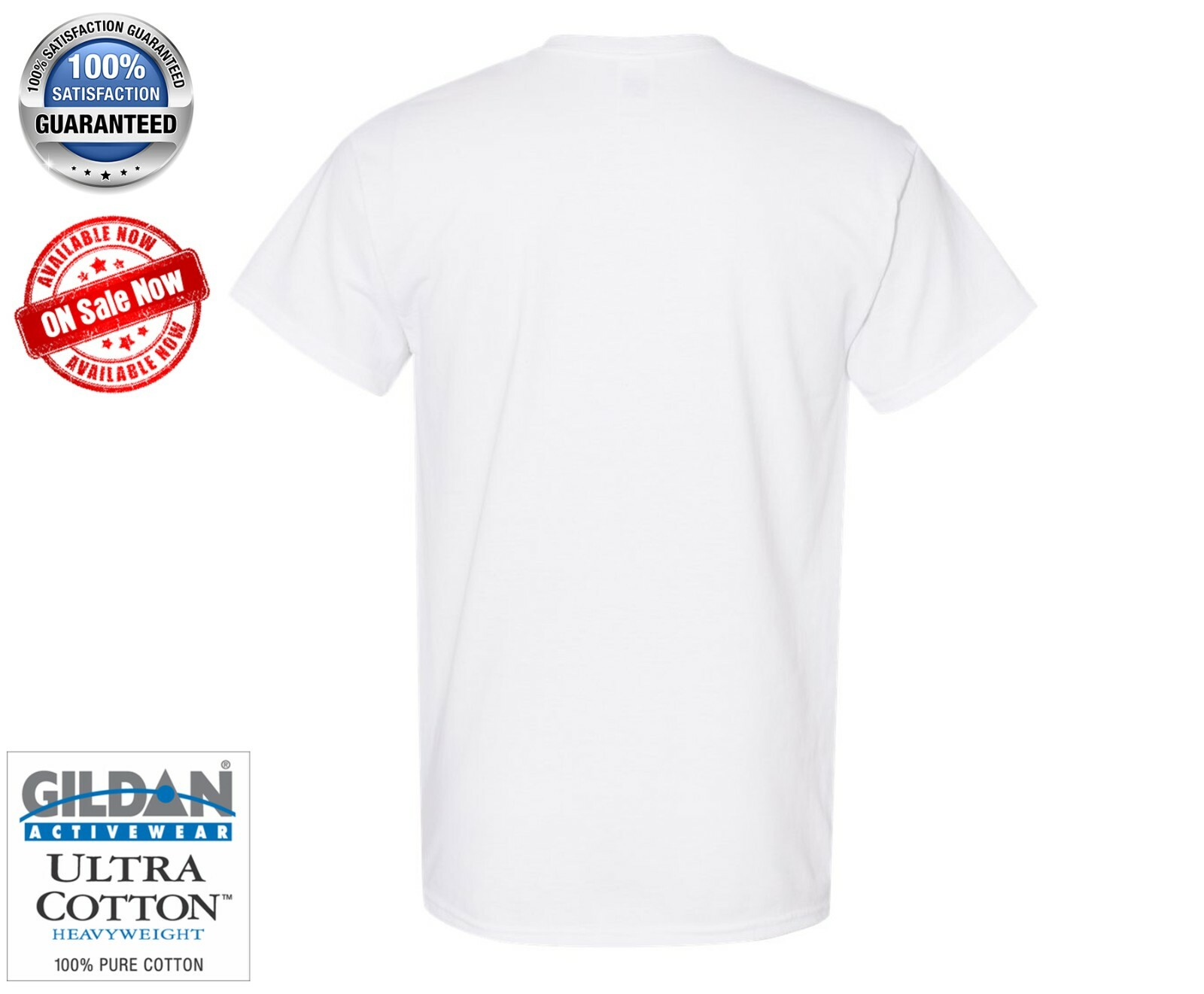 Custom Printed T-Shirts Gildan 100% Heavy 5.3oz Cotton S/M/L/XL